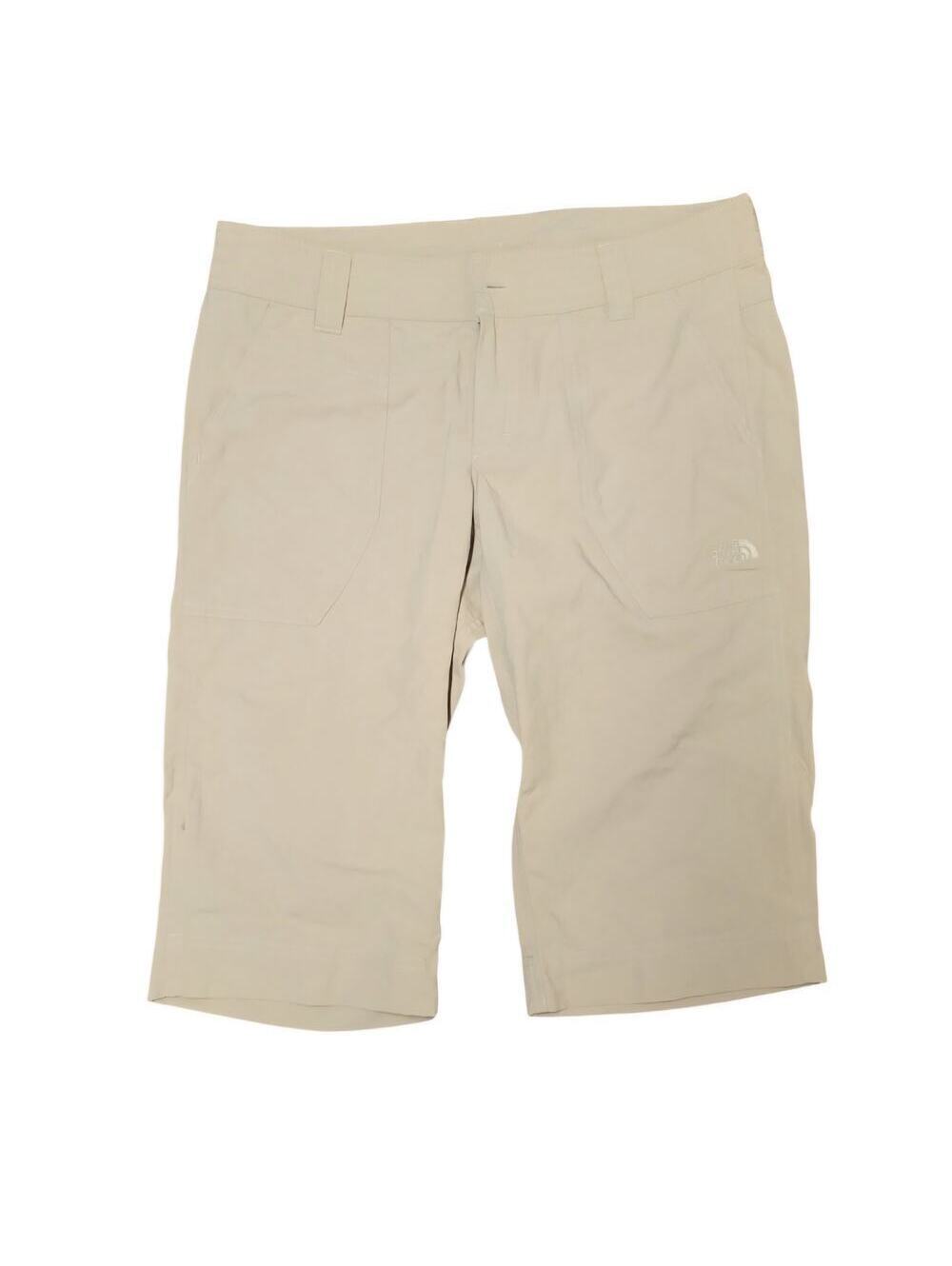The North Face Horizon Noble Dune Beige 100% Nylon Bermuda Hiking Shorts Size 10